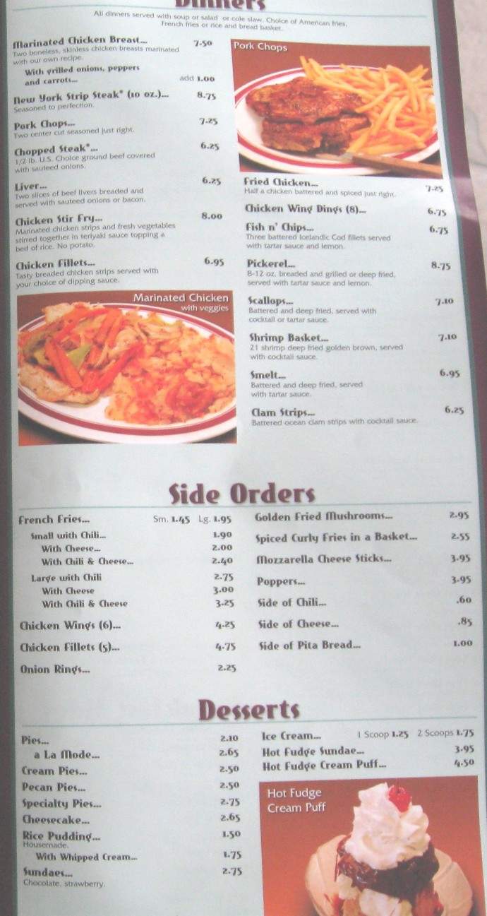 Ted's Coney Island - Richmond, MI menu_pic