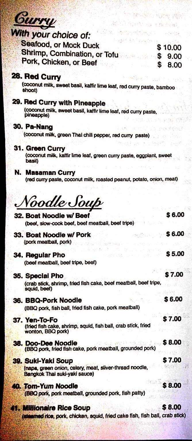 Bangkok Thai Deli - Saint Paul, MN menu_pic