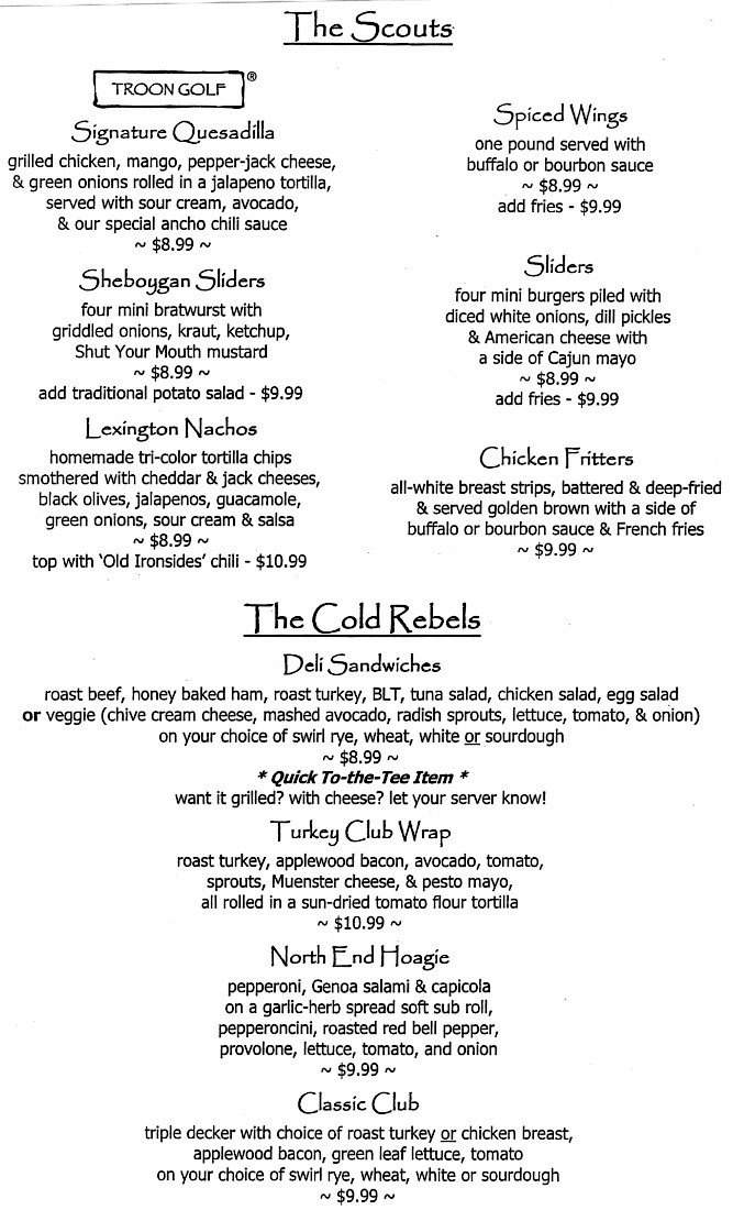 Buckman's Grill - Henderson, NV menu_pic