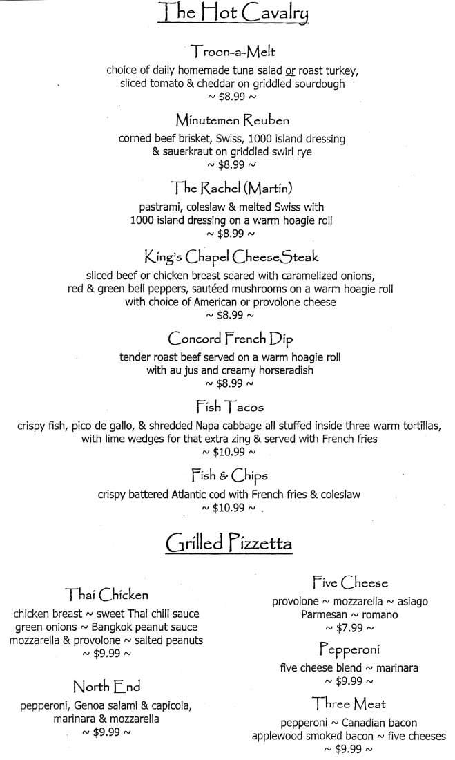 Buckman's Grill - Henderson, NV menu_pic