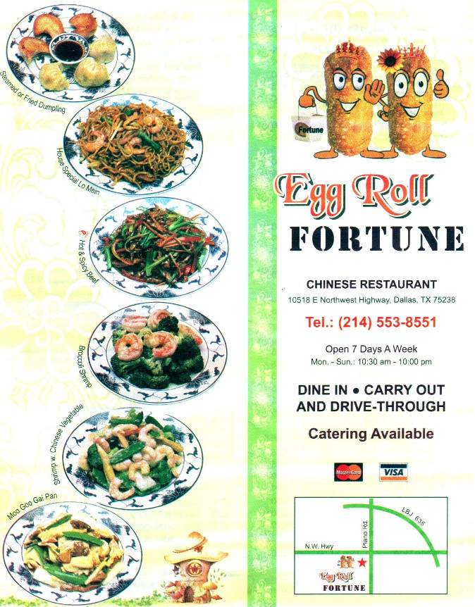 Egg Roll Fortune - Dallas, TX menu_pic