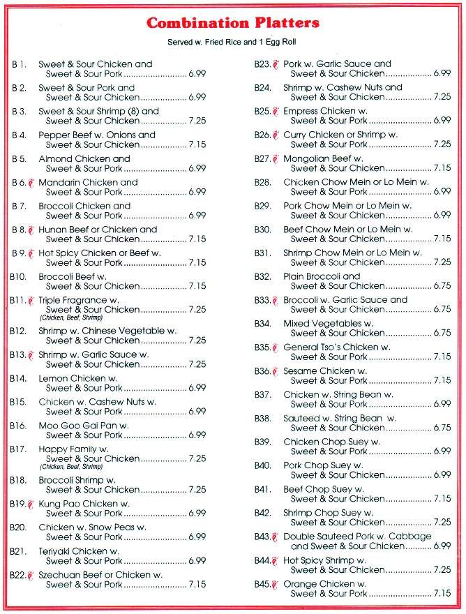 Egg Roll Fortune - Dallas, TX menu_pic