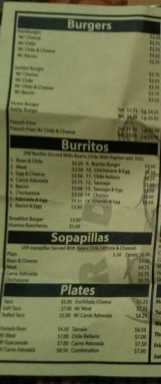 Kathy's Carry-Out - Albuquerque, NM menu_pic
