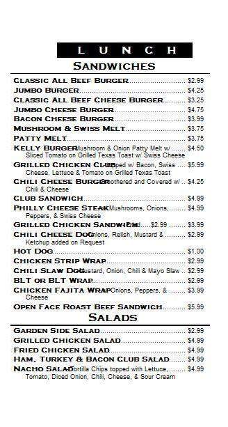Four Seasons Restaurant - New Johnsonville, TN menu_pic