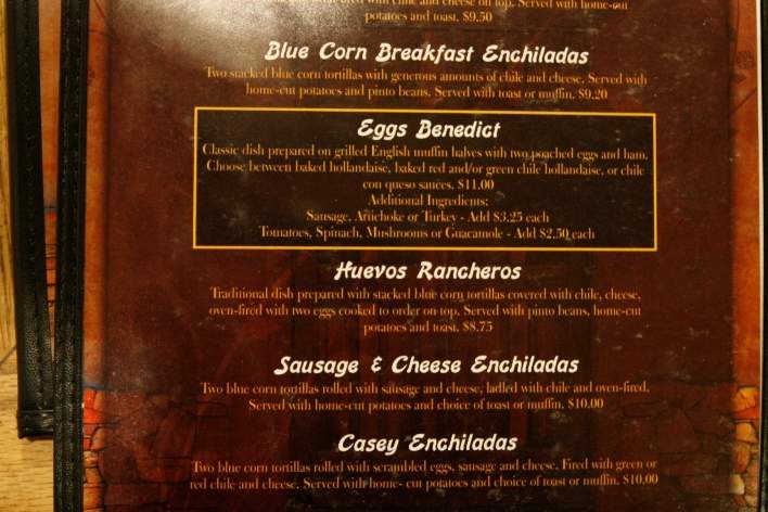 Guadalupe Cafe - Santa Fe, NM menu_pic