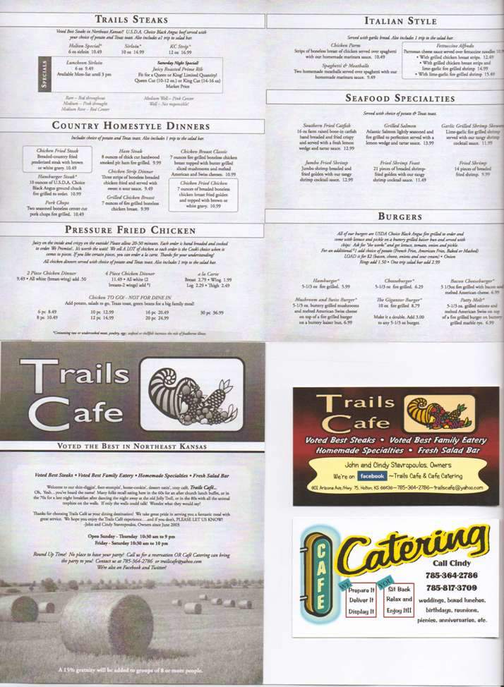 Trails Cafe - Holton, KS menu_pic