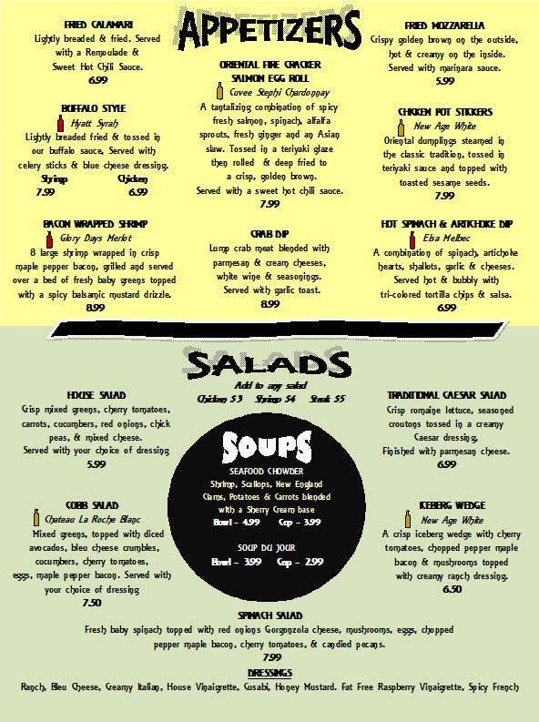 Well Seasoned Casual Dining and Bar - Wilmington, NC menu_pic