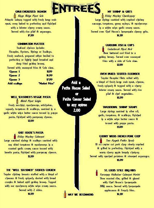 Well Seasoned Casual Dining and Bar - Wilmington, NC menu_pic