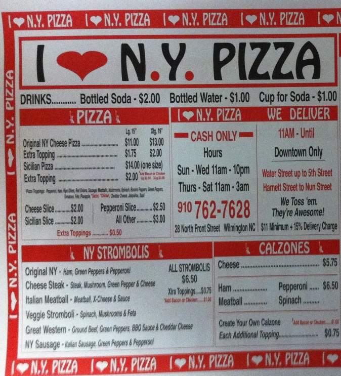 /650208/I-Love-Ny-Pizza-Wilmington-NC - Wilmington, NC
