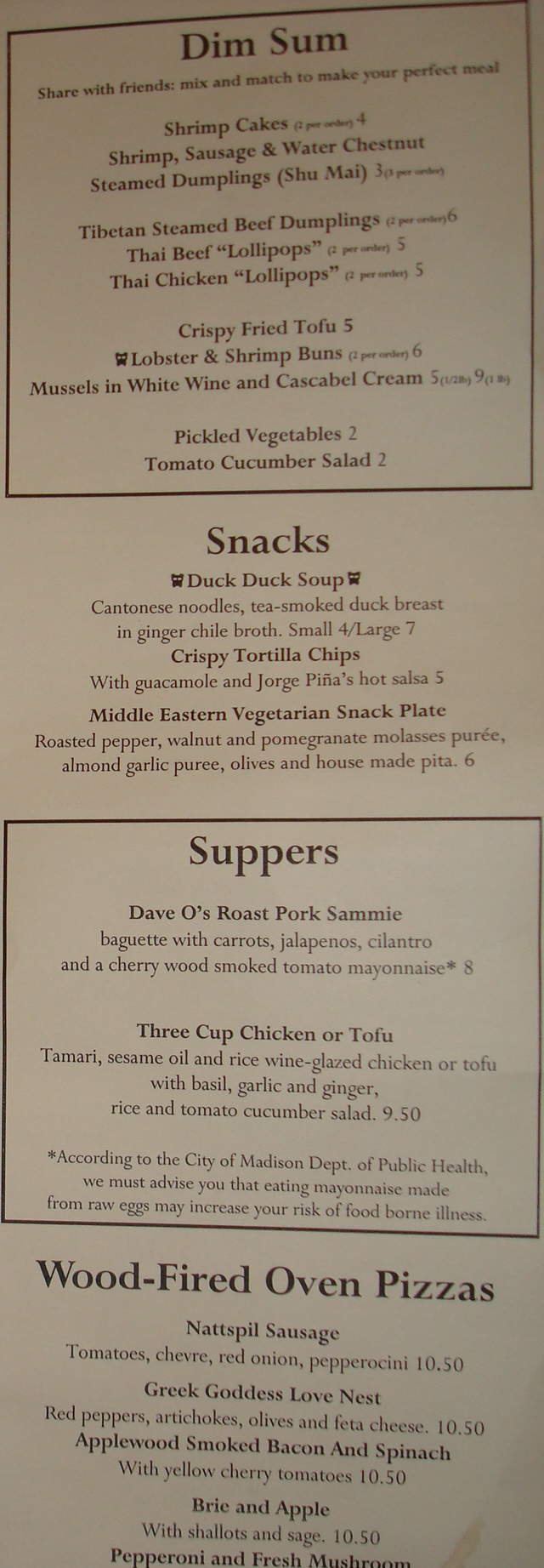 Nattspil - Madison, WI menu_pic