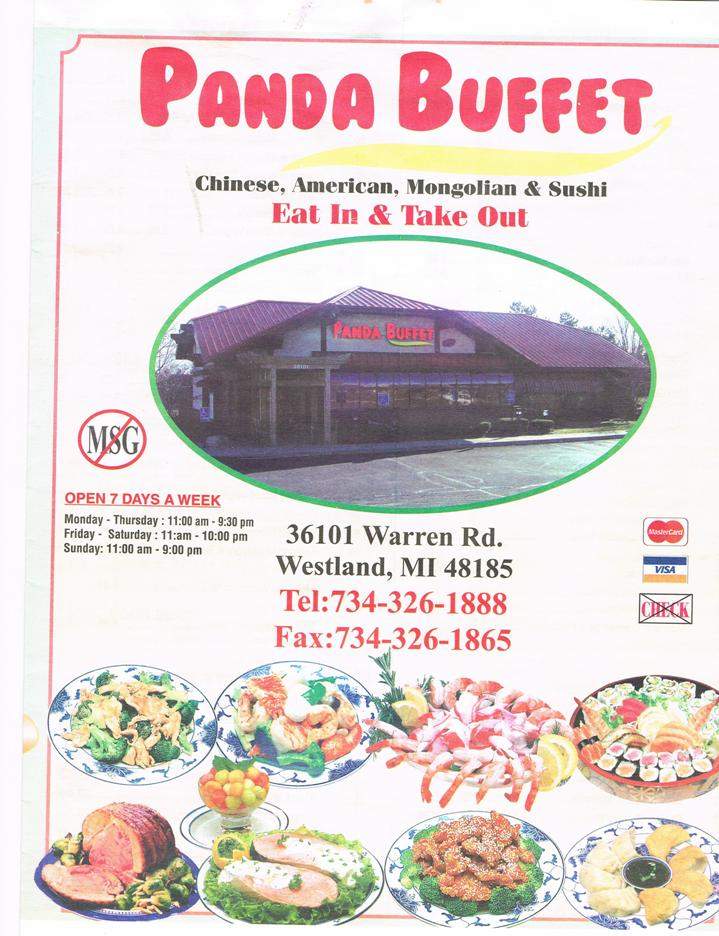 Panda Buffet - Westland, MI menu_pic