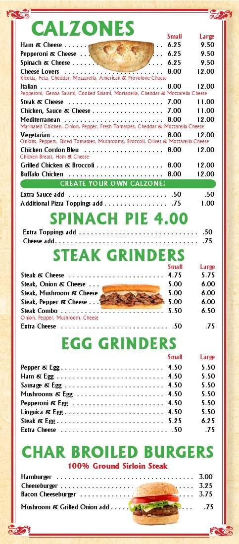 Rhodes Pizza & Restaurant - Riverside, RI menu_pic