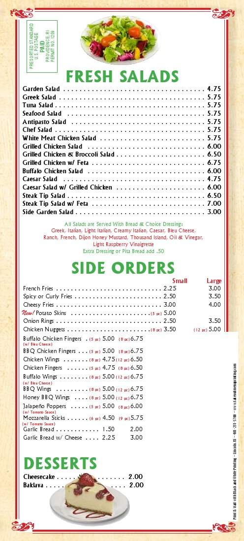 Rhodes Pizza & Restaurant - Riverside, RI menu_pic