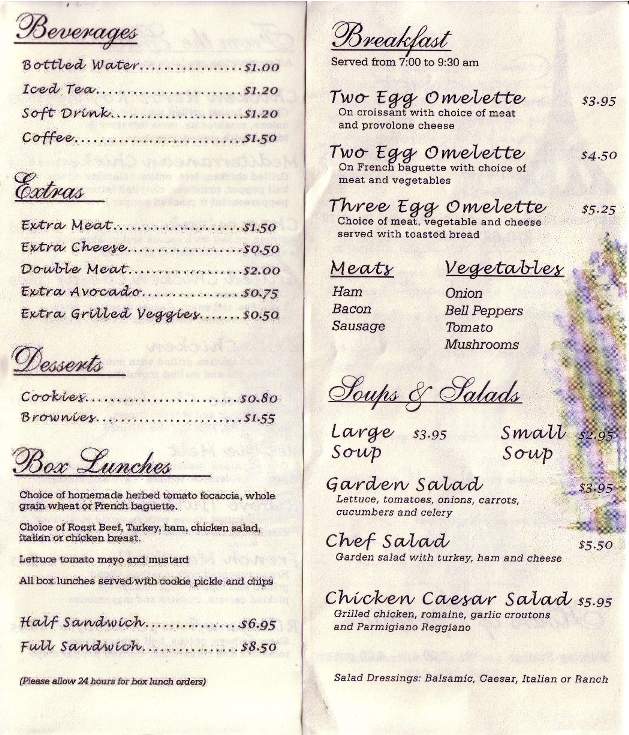 Sandwich De Paris - San Antonio, TX menu_pic