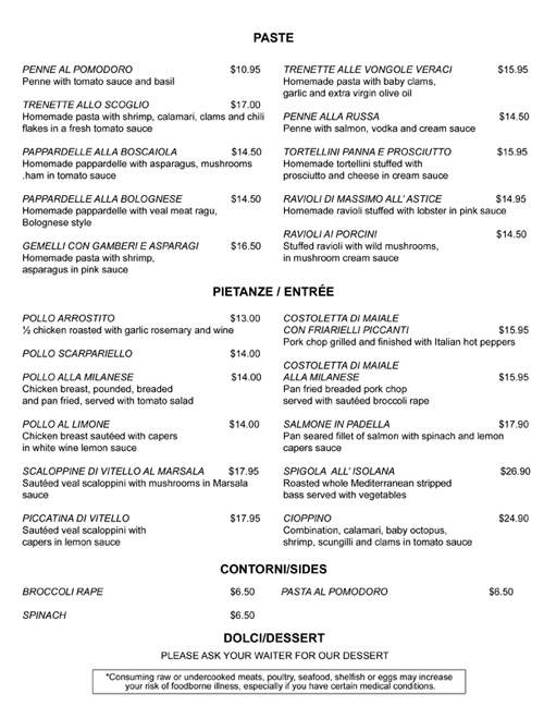 Cafe Veri Amici - Delray Beach, FL menu_pic