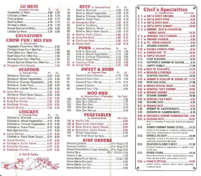 Szechuan Hot Wok - Bear, DE menu_pic
