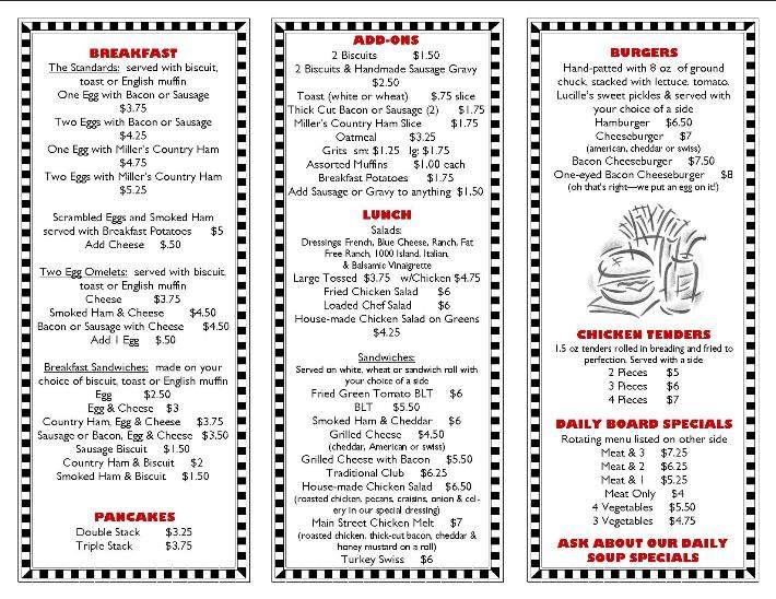 Lucille's Restaurant - Columbia, TN menu_pic