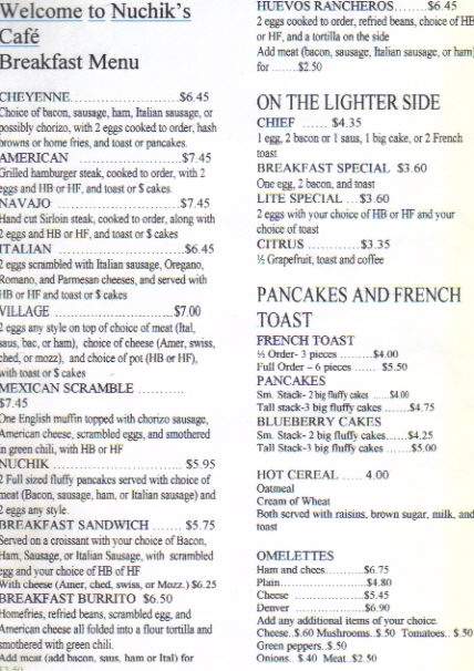 Nuchiks - Wheat Ridge, CO menu_pic