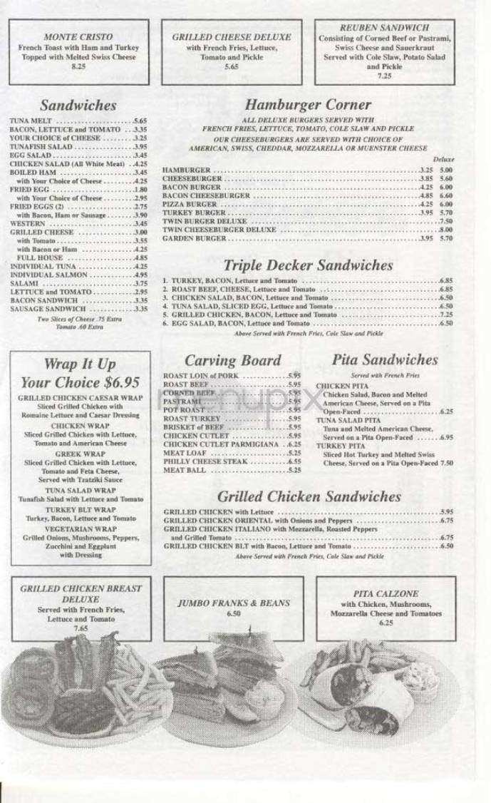 Tenth Avenue Diner - New York, NY menu_pic
