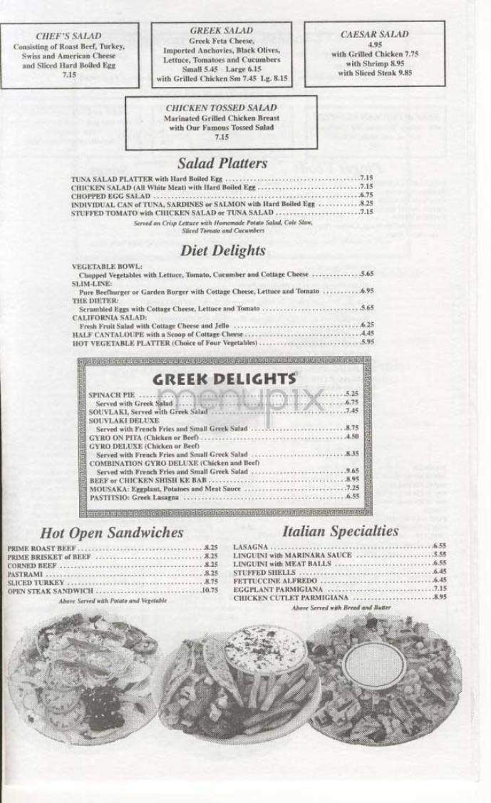 Tenth Avenue Diner - New York, NY menu_pic