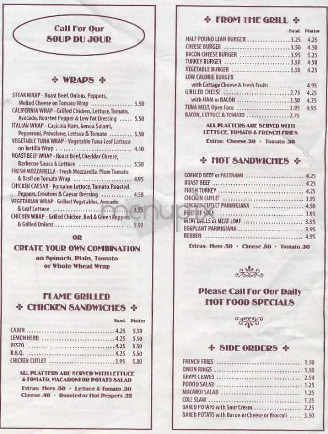 19 Street Chelsea Deli - New York, NY menu_pic