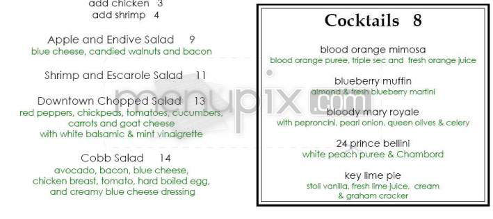 24 Prince - New York, NY menu_pic