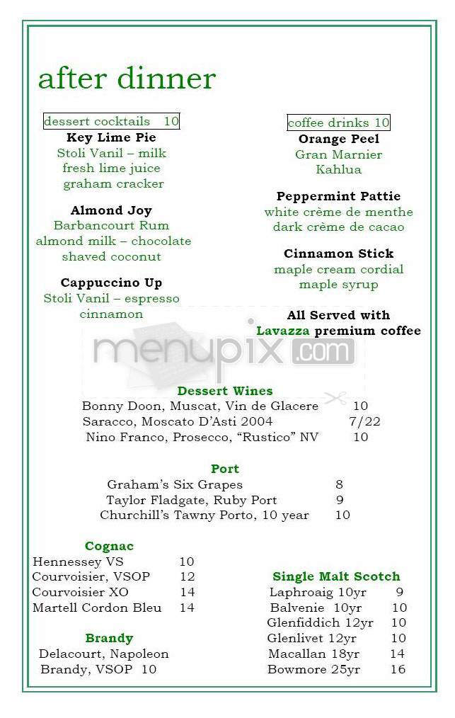 24 Prince - New York, NY menu_pic