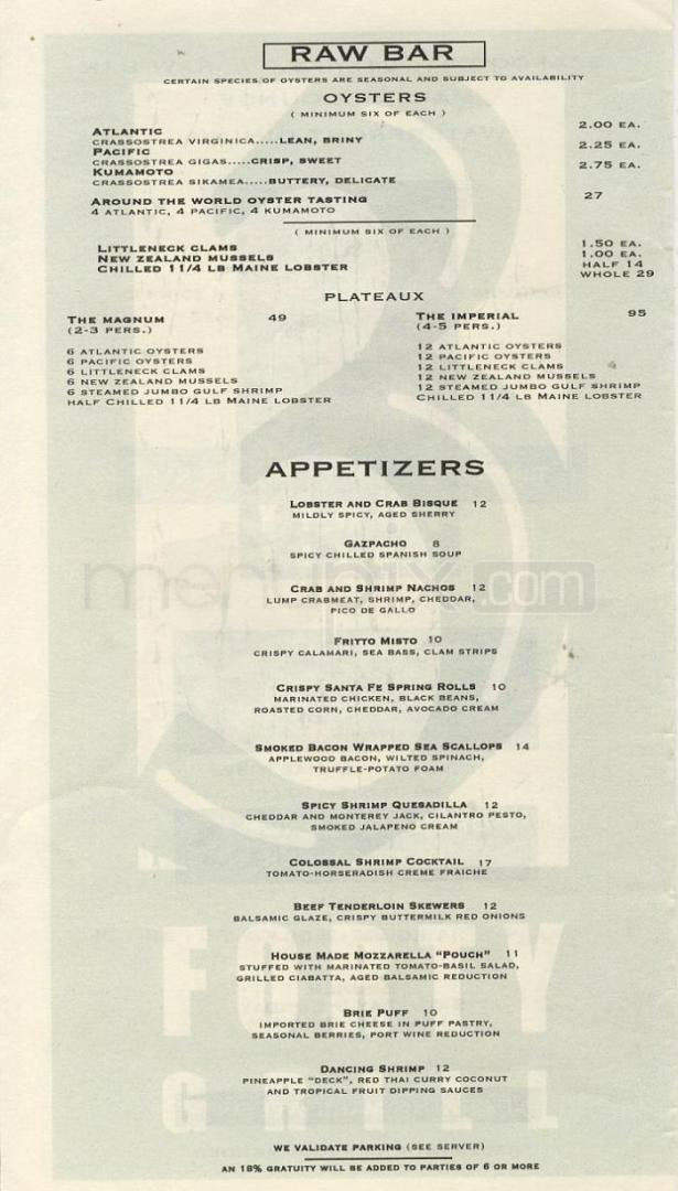 3 Forty Grill - Hoboken, NJ menu_pic