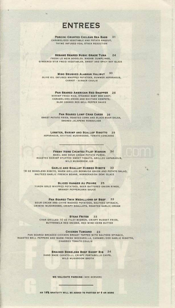 3 Forty Grill - Hoboken, NJ menu_pic