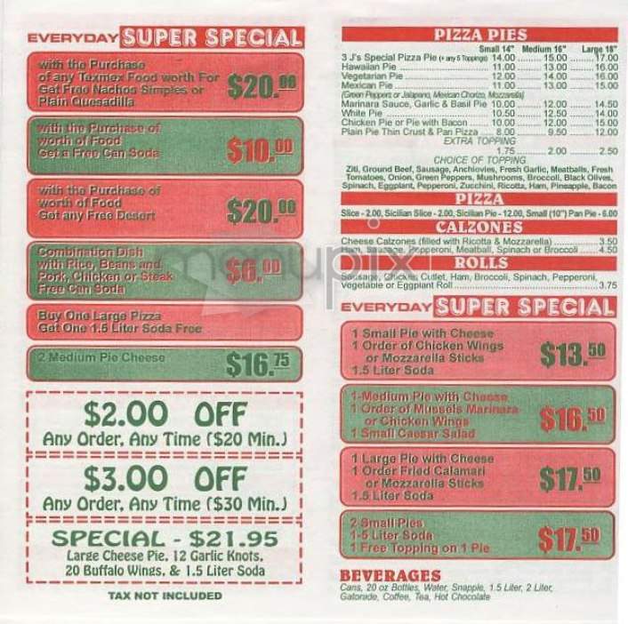 /300017/3-Js-Pizza-and-Fresh-Pasta-New-York-NY - New York, NY