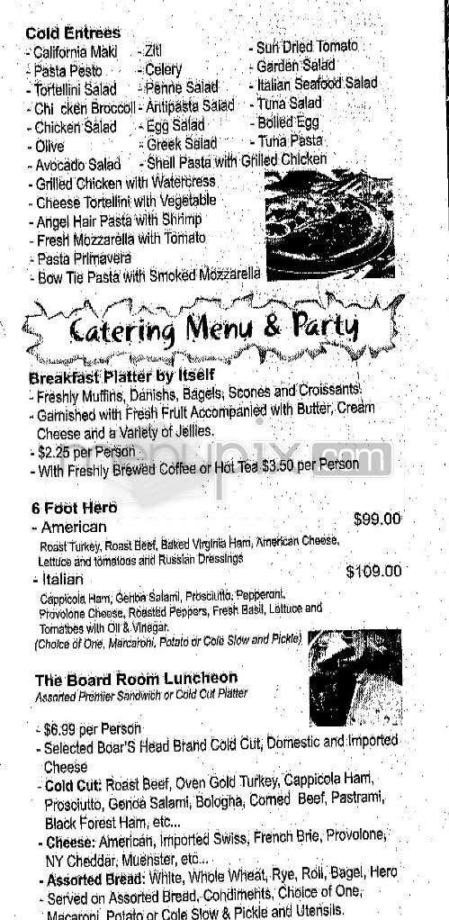 42nd Eatery - New York, NY menu_pic