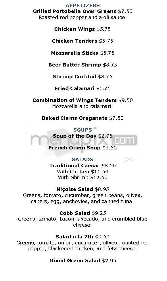 7th Regiment - New York, NY menu_pic