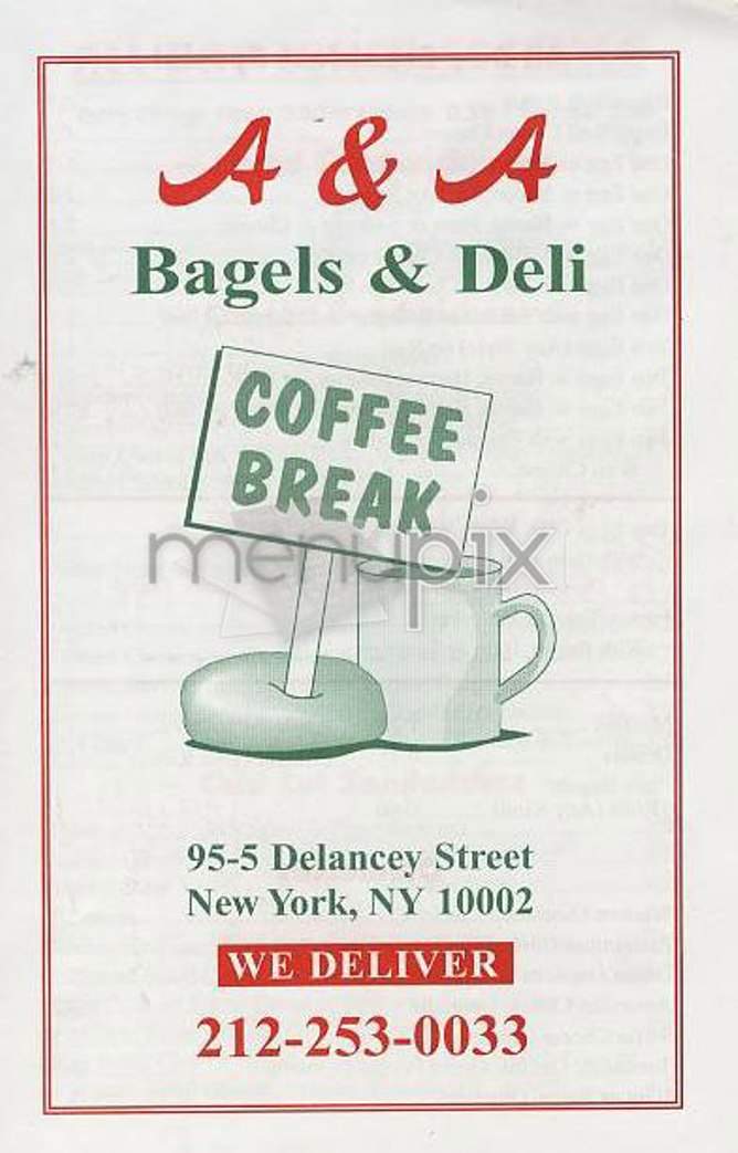 /300049/A-and-A-Deli-and-Bagels-New-York-NY - New York, NY