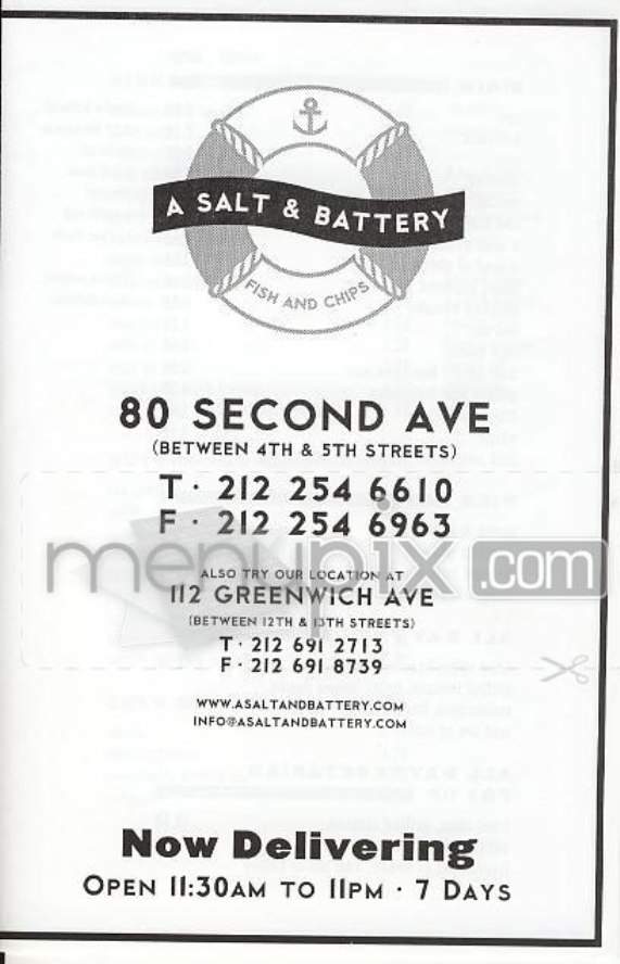 /300154/A-Salt-and-Battery-New-York-NY - New York, NY