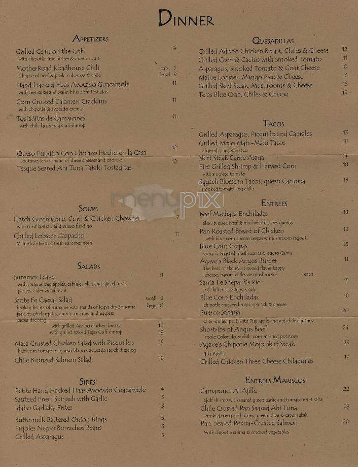 Agave - Lincoln, NE menu_pic