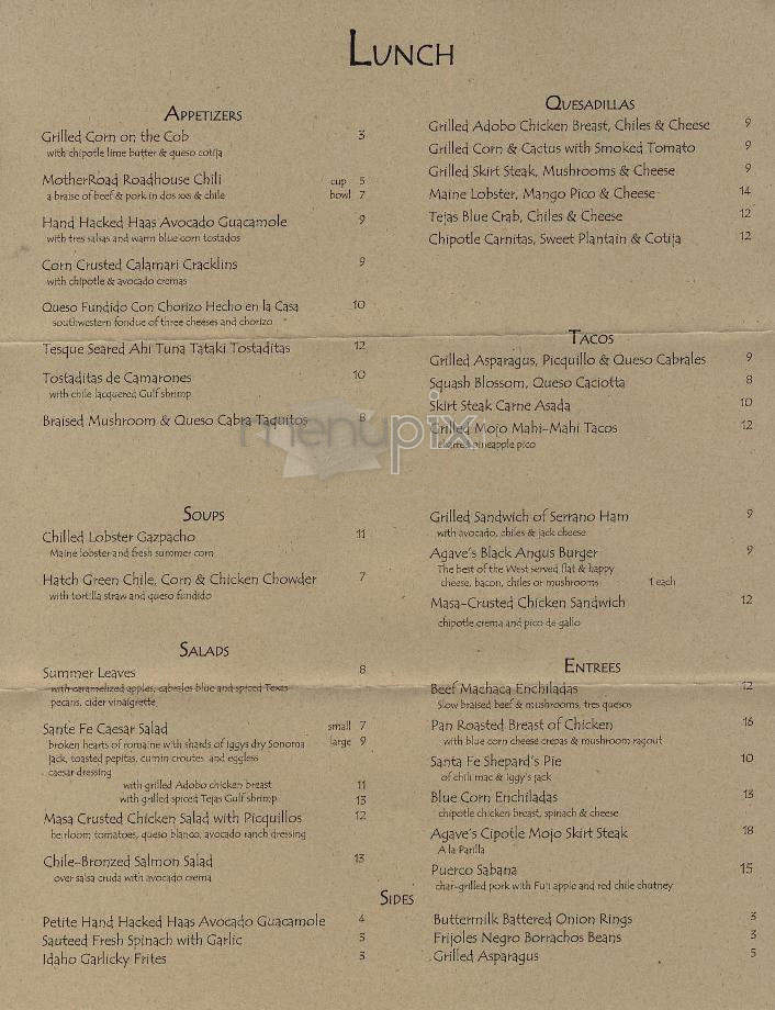 Agave - Lincoln, NE menu_pic