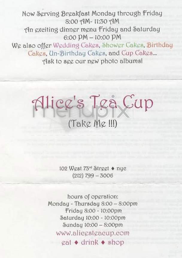 /300085/Alices-Tea-Cup-New-York-NY - New York, NY
