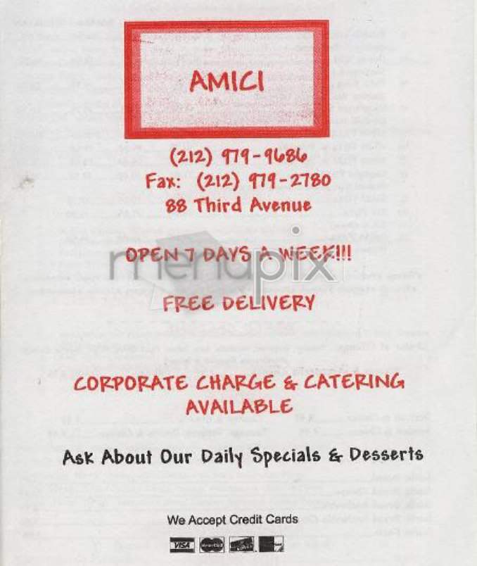 Amici - Perry, GA menu_pic