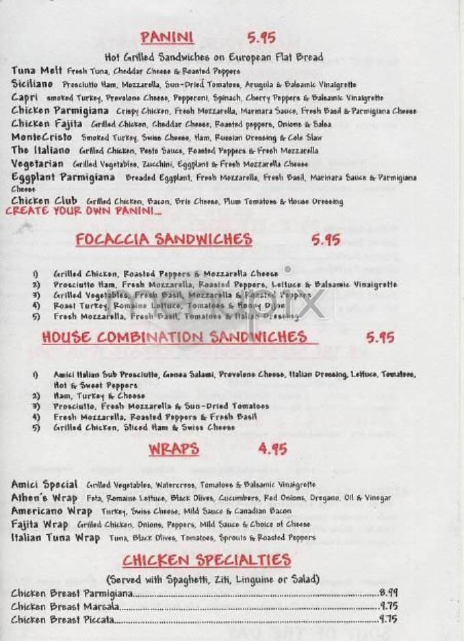 Amici - Perry, GA menu_pic