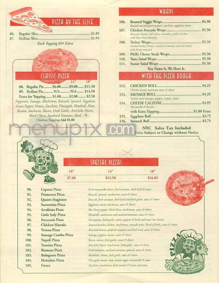 Andiamo - Mystic, CT menu_pic
