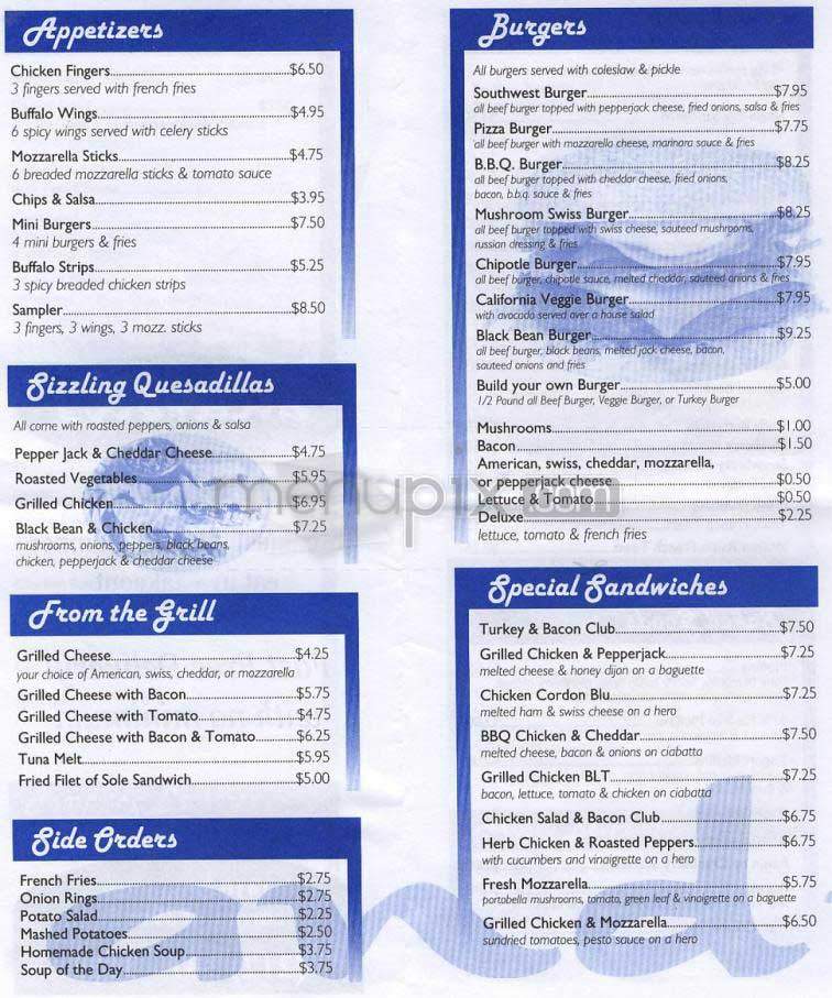 Andrew's Coffee Shop - New York, NY menu_pic