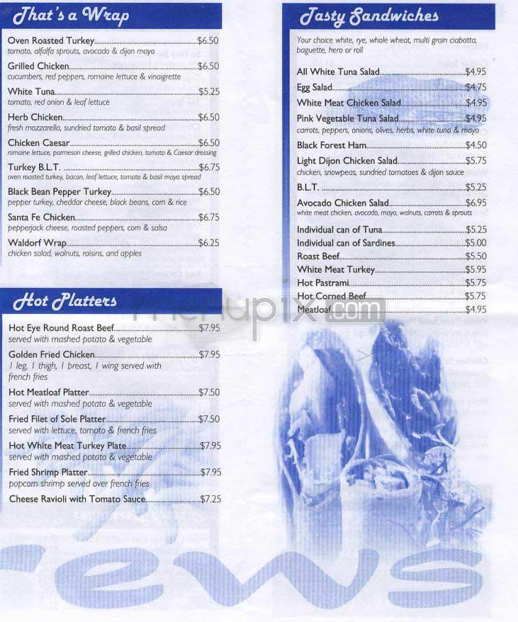 Andrew's Coffee Shop - New York, NY menu_pic