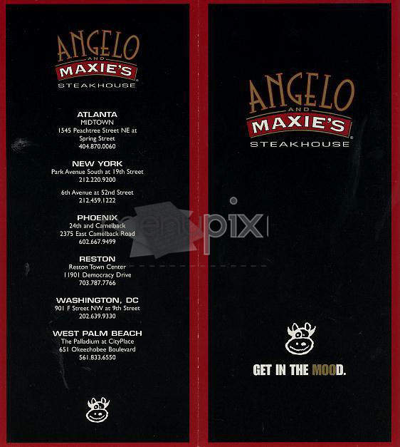Angelo & Maxie's - New York, NY menu_pic