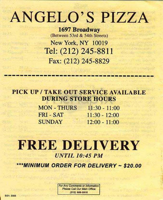 /300121/Angelos-Pizza-New-York-NY - New York, NY