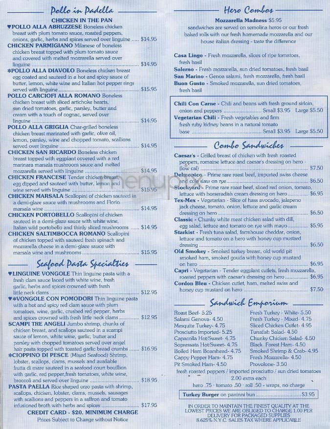 Angel's Take Out - New York, NY menu_pic