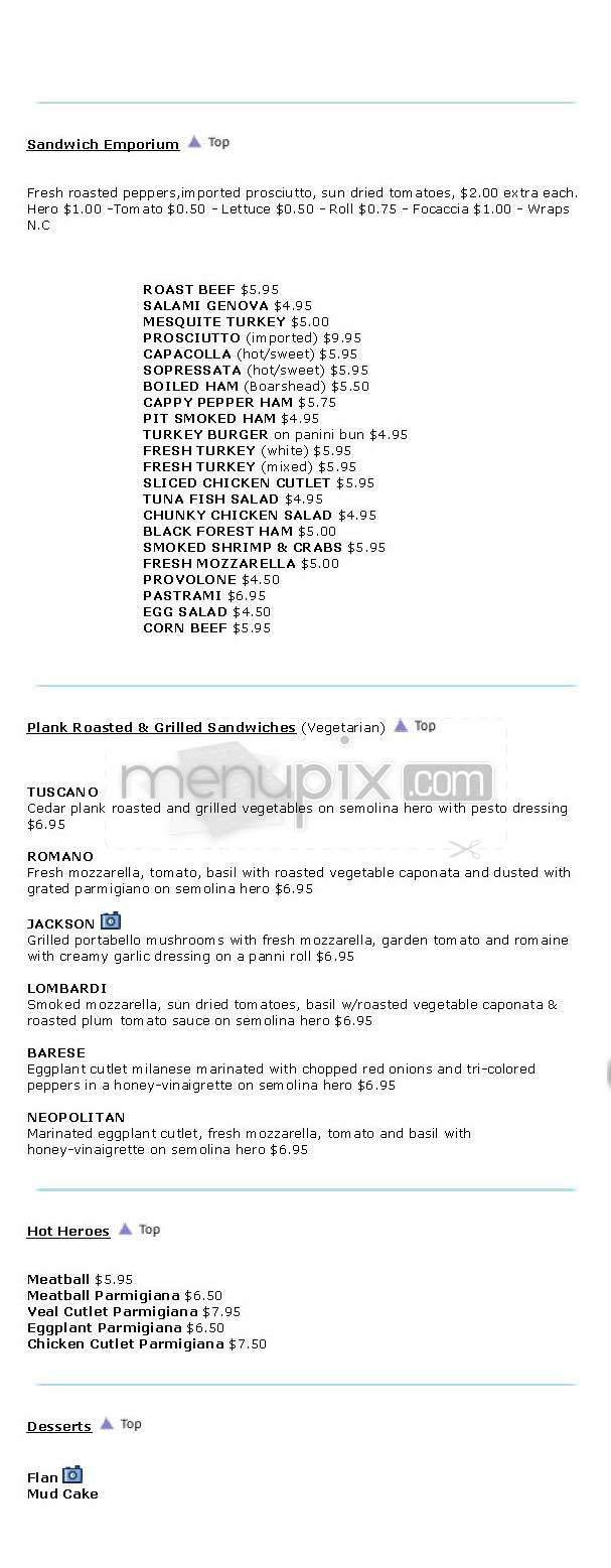 Angel's Ristorante - New York, NY menu_pic