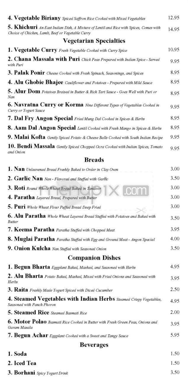 Angon on the Sixth - New York, NY menu_pic