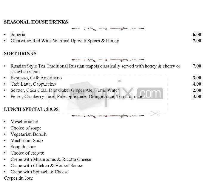 Anyway Cafe - New York, NY menu_pic