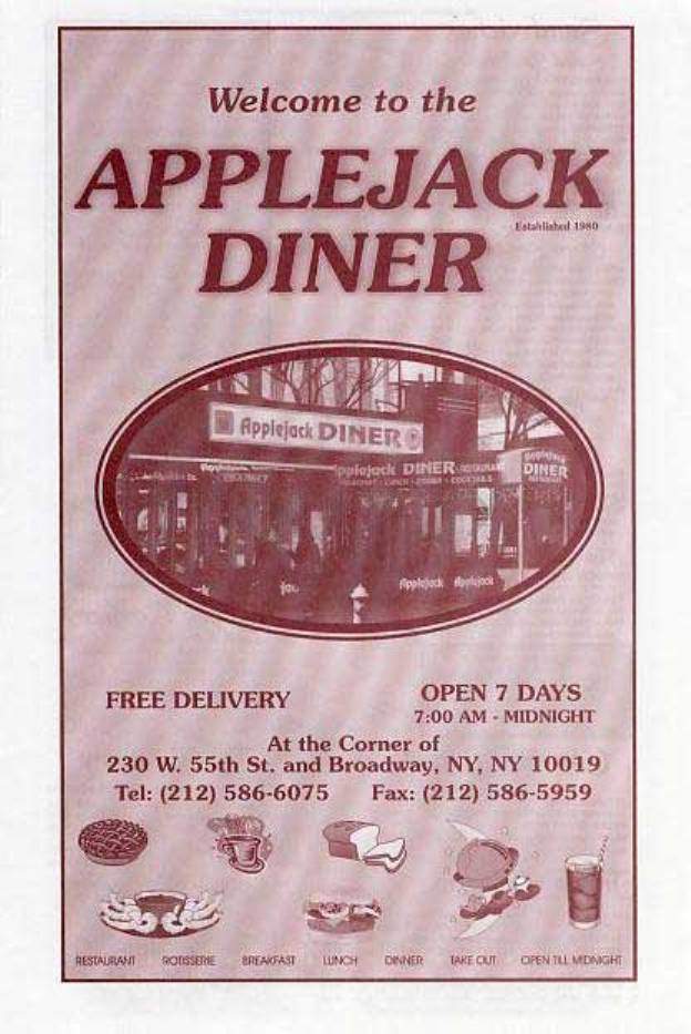 Applejack Diner - New York, NY menu_pic