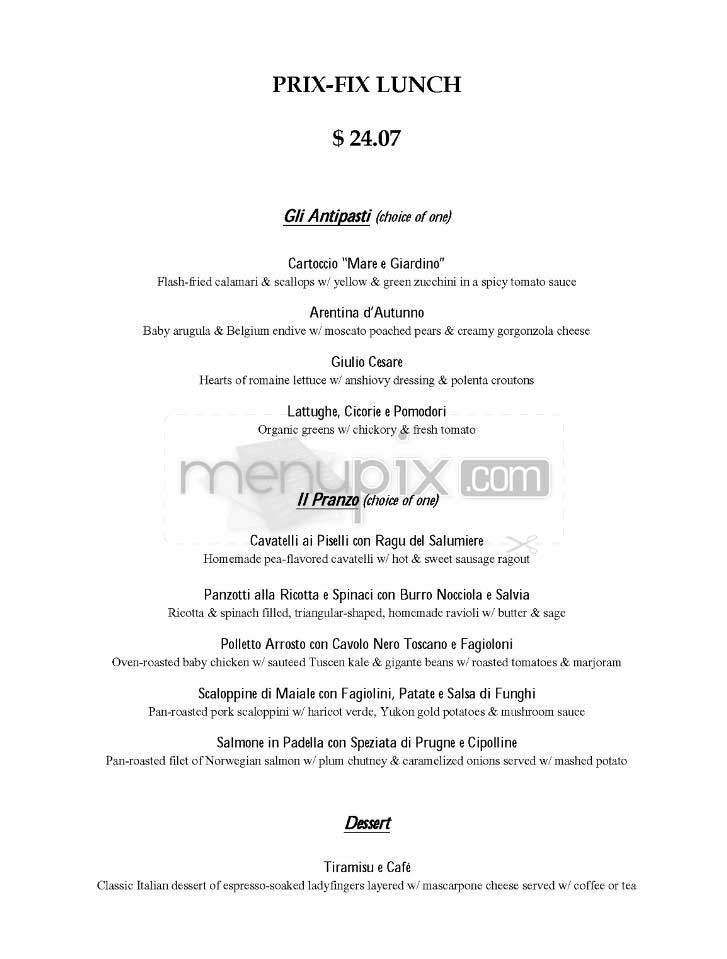 Arezzo Ristorante - New York, NY menu_pic
